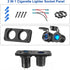 12V USB Outlet Marine Switch Panel Plug, PD3.0 Dual QC3.0 USB Ports Aluminum Car Charger with LED Voltmeter Power Switch