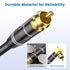 6ft 90 75 High-End Subwoofer Cable - Right Angle RCA Cable | OFC Coaxial | Dual Shielded | Home Theater, Hi-Fi Audio