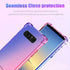Case for Samsung Note 8 - Cute Gradient Slim Anti Scratch Soft Clear TPU Cover, Shockproof, Blue/Pink