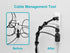 Monoprice Hook & Loop Fastening Cable Ties, 6 inch, 100 pcs/Pack - Black