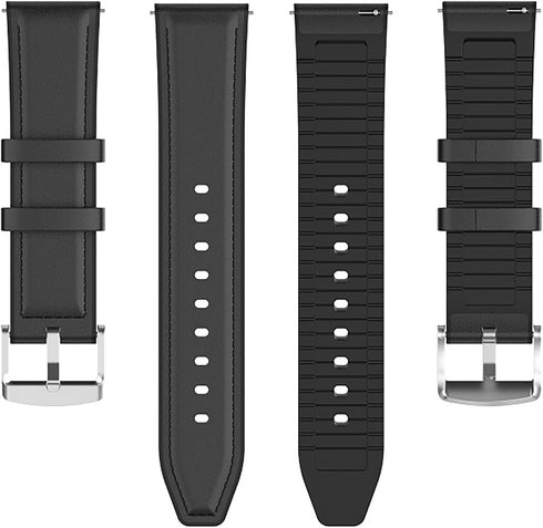 IDW17, IDW21, IDW23, IDW25, IDW26 Smart Watch Band, 22mm Leather Silicone Breathable Replacement Strap for Faweio IDW26