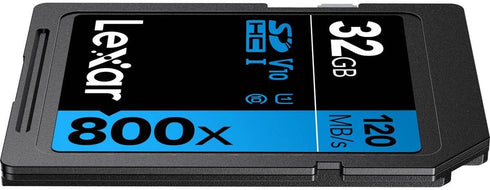 Lexar Blue Series SDHC Memory Card, 32 GB, UHS-I U1 Class 10 for High-Speed Data Transfer