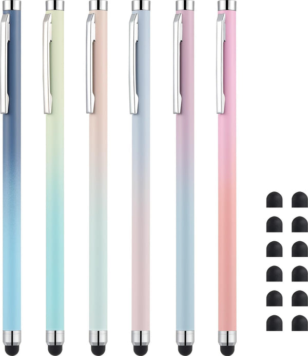 Stylus Pens for Touch Screens, Linfanc 6 Pack Stylus Pens for iPad High Sensitivity and Precision with 12 Replacement