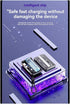 TKOWTB 21700 20W DIY Power Bank Case Detachable Cable PD Fast Charging No Battery Included Black