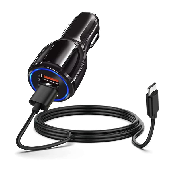 Fast Car Charger Adapter with USB C Charging Cable for T-Mobile REVVL 6 PRO, Alcatel TCL, Sonim XP3 XP8 Phones