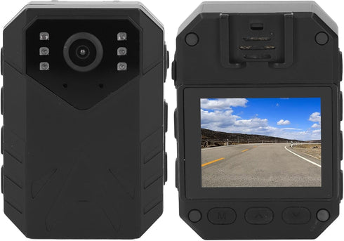 Yunseity 4K Body Camera, Body Worn Camera Law Enforcement Camera with 2 Inch