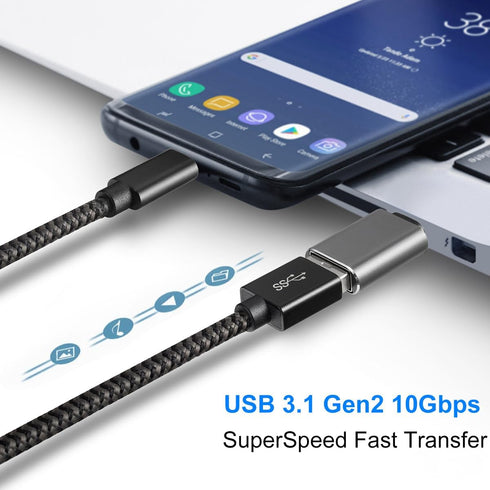 USB C to USB Adapter, Type C Male to USB 3.1 Female Adapter, OTG USB Adapter for MacBook Pro, Samsung Galaxy