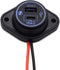 12V-24V Bus USB Car Charger - Dual Interfaces QC4.0 + Type-C PD4.0 Fast Charging Power Socket for Auto RV Truck