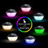Floating Pool Speakers with Colorful Lights, IPX7 Waterproof Bluetooth Speaker for Pool, Crystal Clear Sound Hot Tub Speaker for Pool, Spa and Outdoor
