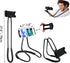 Cell Phone Stand Hanging on Neck Upgraded, Hands-Free Mobile Phone Holder Clip on Bed/Table 360° Rotation iPhone Tablet Mount Bracket, 27.6''/70 cm Length for 4.7''-7.6'' Screen