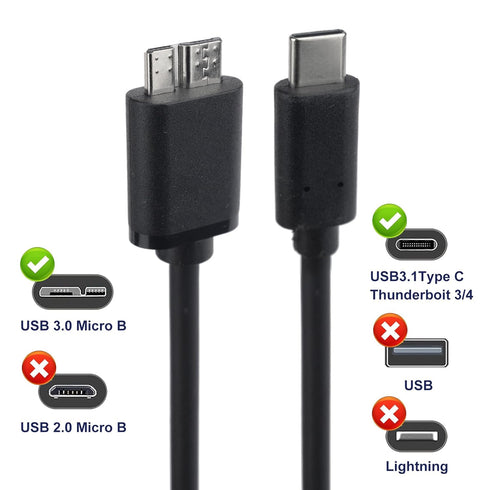 USB C to Micro USB 3.0 Fast Charging Cable, 10Gbps High-Speed Sync Data Transfer Cable Compatible with Samsung Galaxy S5
