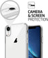 TENOC Phone Case for iPhone XR, Clear Shockproof Protective Bumper Slim Cover for 6.1 Inch