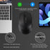 Bluetooth Wireless Mouse USB C for Macbook Air Pro/Computer/Laptop, Wireless Rechargeable Silent Ergonomic Mouse Type C for Mac/iPad/iMac/Surface (Black)