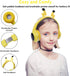 Kids Bluetooth Headphones, Colorful LED Lights Wireless Cartoon Headphones, Over Ear Headphones with Built-in Mic for