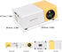 Mini Projector, 1080P Full HD Video Projector for Outdoor Home Theater, Hifi Stereo Speakers, HDMI, USB, AV