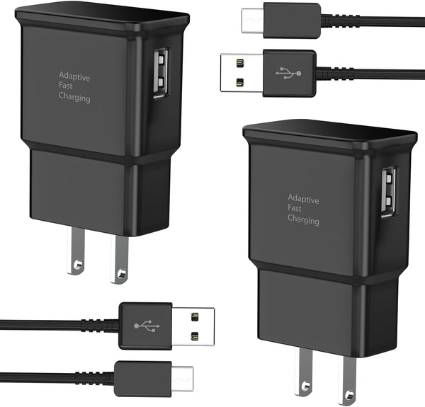 Samsung USB-C Charging Cable 6.6ft, Type C Fast Charger for Galaxy S23/S22/S21/S20/S10e/Note20/2-Pack.