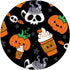 Halloween Kawaii Pumpkin Spice Skull Coffee Magical Latte - PopSockets Swappable PopGrip