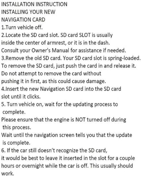 Navigation Map Update SD Card Compatible with Toyota Yaris iA-2017, Scion iA-2016, Fiat 124 (2017-2020)