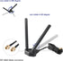 WiFi 6 6E Tri-Band Magnetic Base WiFi Antenna for Wireless Router Hotspot PC Desktop Computer PCI-E Network Card