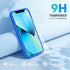 Miracase Designed Case for iPhone 13, Shockproof Liquid Silicone Rubber with Tempered Glass Screen Protector - 6.1 inch