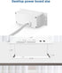 Jgstkcity 6.56Ft Grommet 2-Outlet 2 Conference Recessed Power Strip Socket Cord,Desktop Power Power Strip with & USB