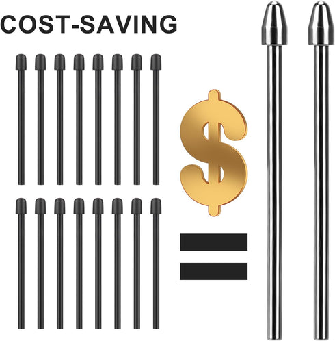 2PCS Premium Pen Tip Replacement for Kindle Scribe Stylus Pen Tips, Titanium Alloy Nibs with 4096 Grade Sensitivity