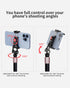 Xixan Metal Phone Tripod Mount Adapter, Smartphone Holder Clamp Support Stand with Cold Shoe, Compatible with iPhone