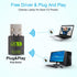 USB WiFi Bluetooth Adapter, 600Mbps Dual Band 2.4/5Ghz Mini Dongle for PC, Laptop, Desktop Wireless Network