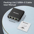 dockteck 1 3 1000Mbps, 1 3 RJ45 Cat5/5e/6/7/8 Ethernet Splitter to Internet Cable Splitter in Out High Speed Switch