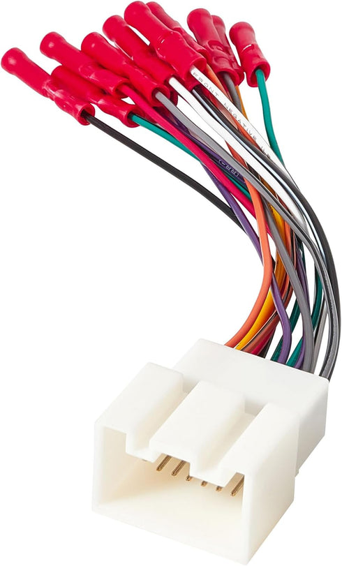 RED WOLF Stereo Wiring Harness Pre-Installed Wire Connectors Compatible with Ford 1999-2003