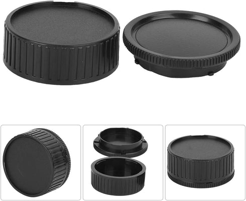 3 * Lens & 3 * Camera Body Rear Lens Cover for Leica M Mount - Black