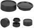 3 * Lens & 3 * Camera Body Rear Lens Cover for Leica M Mount - Black