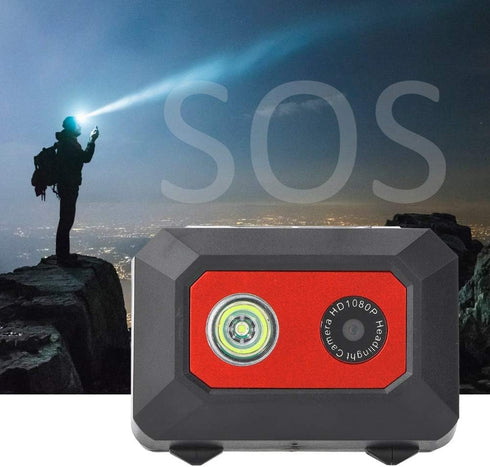 VBESTLIFE F18 1080P Night Vision Head-Mounted Sports Camera with LED Light for Outdoor Sports Traveling