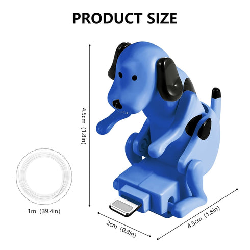 Funny Dog Fast Charger Cable - Dog Charging Cable,Portable Stray Dog Charging Cable,Dog Toy Smartphone USB Cable Charger,for iPhone Type-C Various Models Phones.