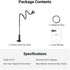 NEEWER 360 PA151 Basics Magnetic Phone Stand for Desk, Overhead Table Cellphone Holder Clamp Mount with Flexible Arm