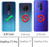Osophter Clear Transparent Case for Oneplus 7T Pro - Reinforced Corners TPU Shock-Absorption Flexible Cell Phone Cover