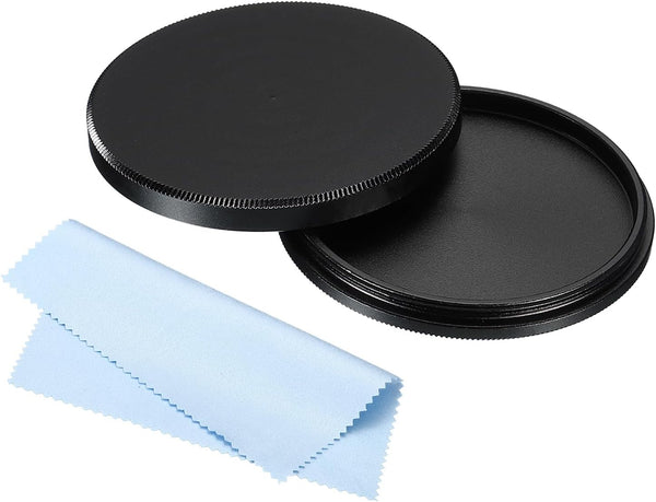 PATIKIL 43mm Lens Cap, Universal Lens Filter Stack Cap, Front Metal Protective Case Cover with Cleaning Cloth