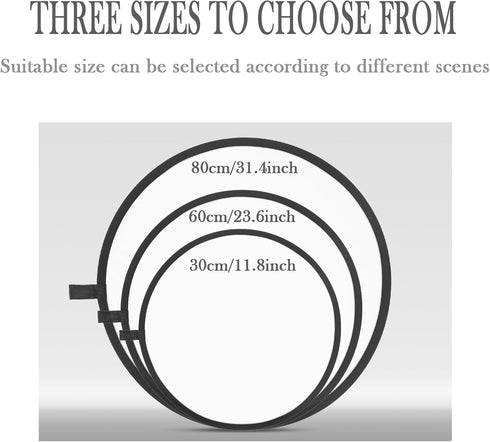 MEIYIFANG 2 1 30cm) in Lighting Reflectors Portable Collapsible Round Light Reflector Water-Resistant Photography