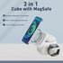 3 in-1 Magnetic Charger Stand - 15W Fast Charging for Apple Devices, Compatible with Phone, AirPods 3/2/pro, iWatch