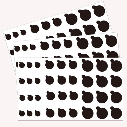 YEWROXY 108 PCS Phone Camera Cover, Black Webcam Cover Vinyl Stickers, Camera Covers