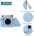 Rieibi SQ1 Case, Protective PU Leather Cover for Fujifilm Instax Square SQ1 Instant Camera with Adjustable Strap