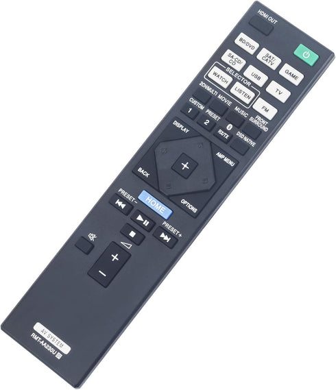 New RMT-AA230U Replacement Remote Control for Sony Home Theatre AV Receiver Models STR-DN1070 and STRDN1070