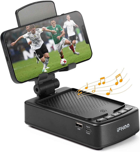 iFkoo Gifts for Men Women, Phone Stand with Bluetooth Speaker BT5.3, Gifts for