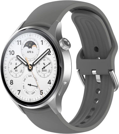 Silicone Bands Compatible with Xiaomi Watch S2/S1/S1 Pro, Adjustable Replacement Bands Strap for Women Men