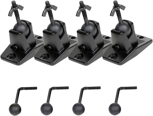 VideoSecu Universal Wall Ceiling Audio Speaker Mount for Home Theater - 4 Packs MS40B4 WN3 Speaker Bracket.
