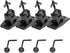 VideoSecu Universal Wall Ceiling Audio Speaker Mount for Home Theater - 4 Packs MS40B4 WN3 Speaker Bracket.