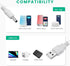 YEAOI 5ft, White(2-Pack) Power Cord Replacement for Hatch Baby Rest, Rest+ and Rest Mini Sound Machine, USB Charging