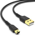 Durable 3ft Mini USB Cable, Standard USB 2.0 to Mini B Male Charger for PS3, MP3, Camera, Dash Cam, Garmin GPS, Hero 3+