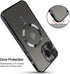 OOK iPhone 15 Pro Max Case 6.7" - Slim, Shockproof, Anti-Scratch, MagSafe Compatible, Built-in Camera Lens Protector -