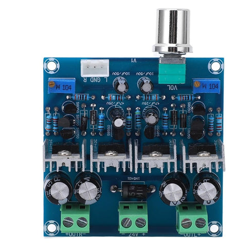 Chiffonade 2 15W+15W 24V Class A Amplifier Board Channel - DC Power Audio Module for Home Theater Speakers, Short